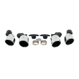 Насадки на глушники V2 Silver в стилі X6M F96 BMW X6 G06 2019-2027 рр. фото 1