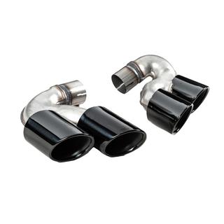 Насадки на глушники V3 Black в стилі X6M F96 фото 2