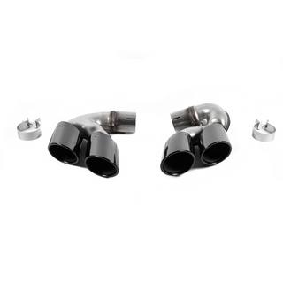 Насадки на глушники V1 Black в стилі X6M F96 фото 2
