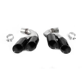 Насадки на глушники V1 Black в стилі X6M F96 фото 1