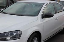 Volkswagen EOS 2011-2016 рр. Накладки на дзеркала (2 шт, натуральний карбон) фото 16