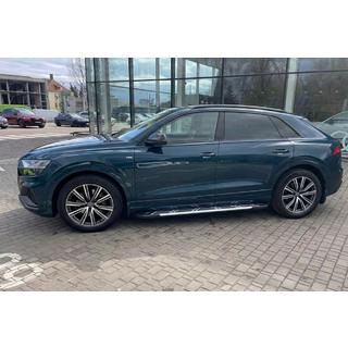 Бокові пороги Sunrise (2 шт., Алюміній) Audi Q8 2018- рр. фото 1