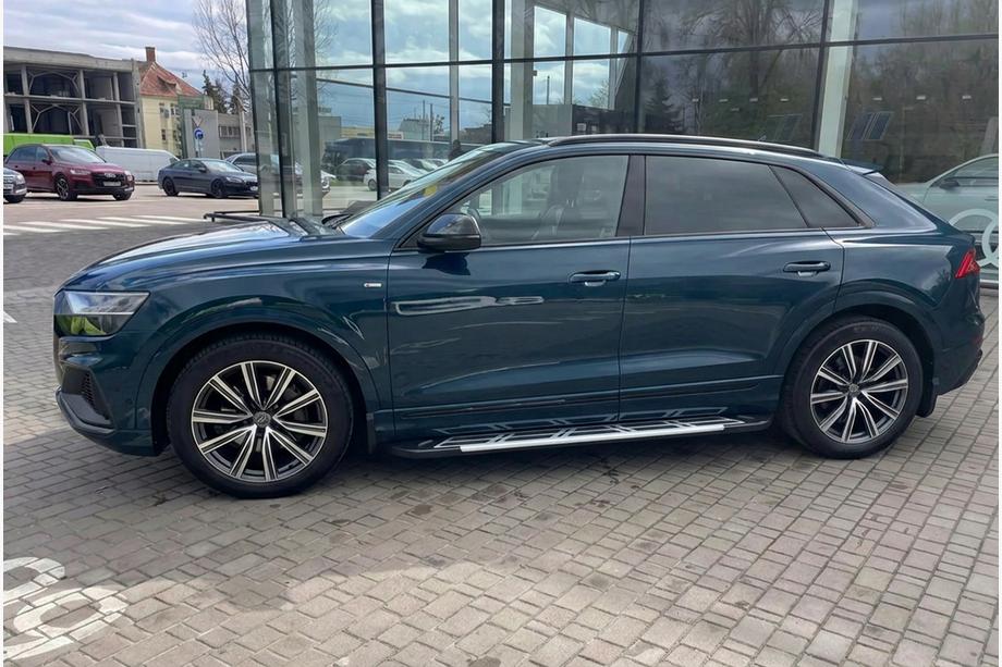 Audi Q8 2018- рр. Бокові пороги Sunrise (2 шт., Алюміній) Фото 1