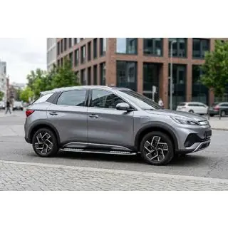 Бокові пороги Tayga V2 (2 шт., Алюміній) BYD Atto 3 2021- рр. фото 1