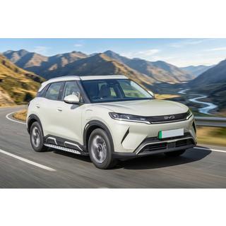 Бокові пороги Shining V1 (2 шт., Алюміній) BYD Atto 2/Yuan Up 2024- рр. фото 1