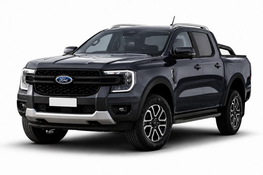 Ford Ranger 2022- рр. Рейлінги сірі OEM (ABS-пластик, установка на клей) Image
