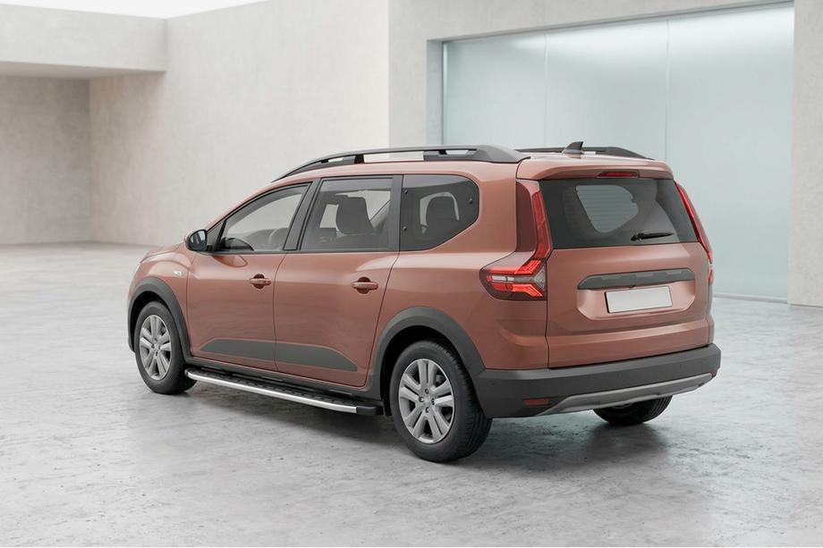 Dacia Jogger 2022- рр. Бокові пороги Fullmond (2 шт., Алюміній) Image