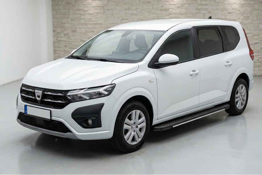 Dacia Jogger 2022- рр. Бокові пороги Bosphorus Grey (2 шт., Алюміній) Фото 1