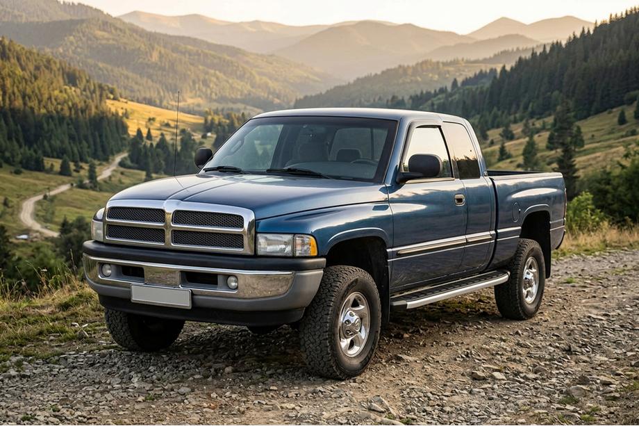 Dodge RAM (BR/BE) 1994-2002 рр. Бокові пороги Fullmond (2 шт., Алюміній) Фото 1