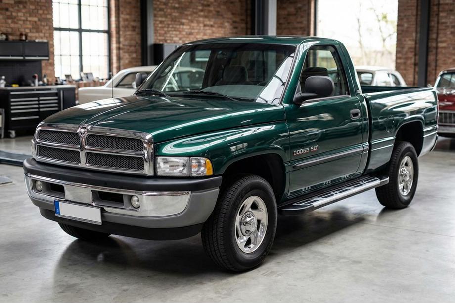 Dodge RAM (BR/BE) 1994-2002 рр. Бокові пороги Sunrise (2 шт., Алюміній) Фото 1