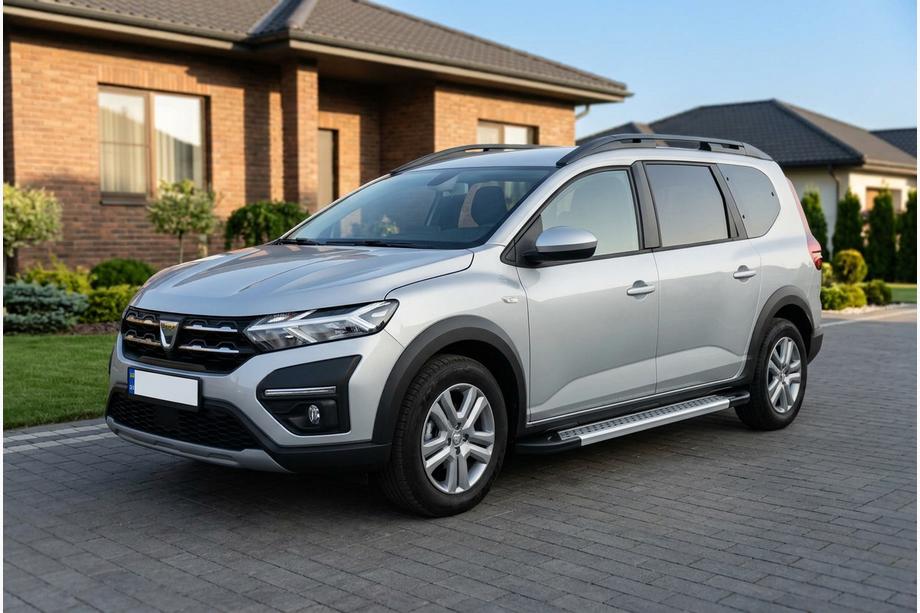 Dacia Jogger 2022- рр. Бокові пороги Vision New Grey (2 шт., Алюміній) Фото 1