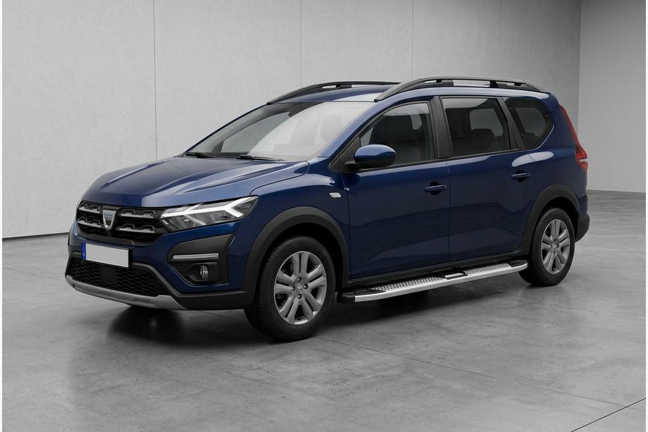 Dacia Jogger 2022- рр. Бокові пороги Mevsim Grey (2 шт., Алюміній) Фото 1