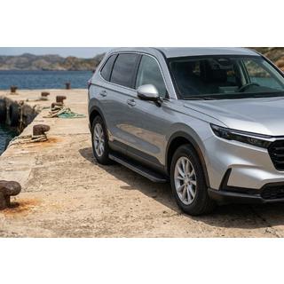 Бокові пороги Bosphorus Black (2 шт., Алюміній) Honda CRV 2022- рр. фото 1
