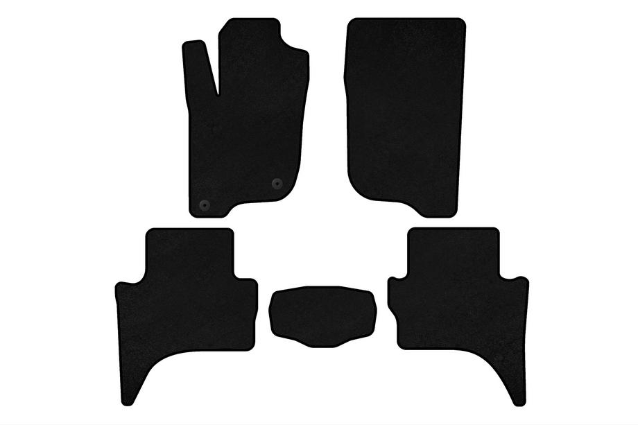 Mitsubishi L200 2015-2024 рр. Килимки текстильні Classic (Short base, чорні) Фото 1