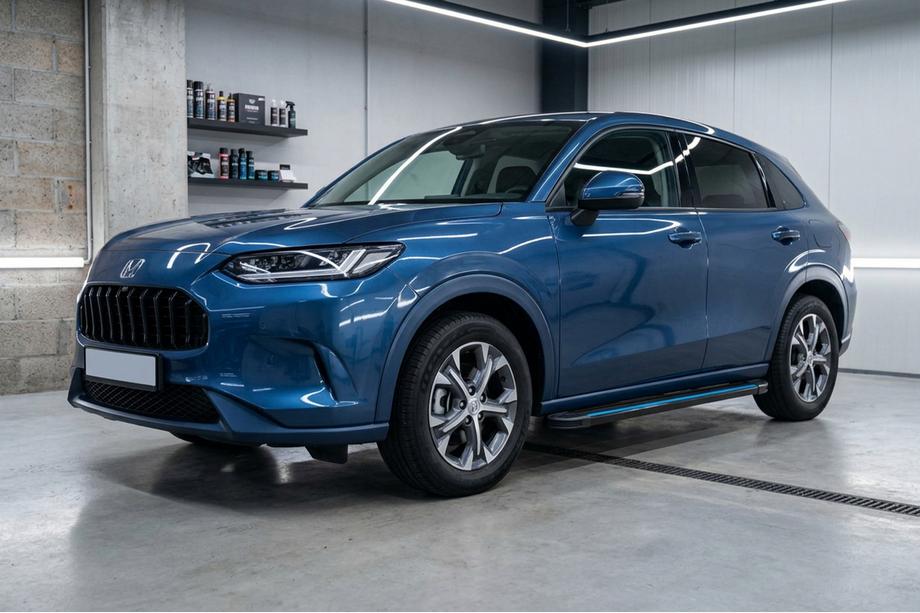 Honda ZR-V 2022- рр. Бокові пороги Maya Blue (2 шт., Алюміній)