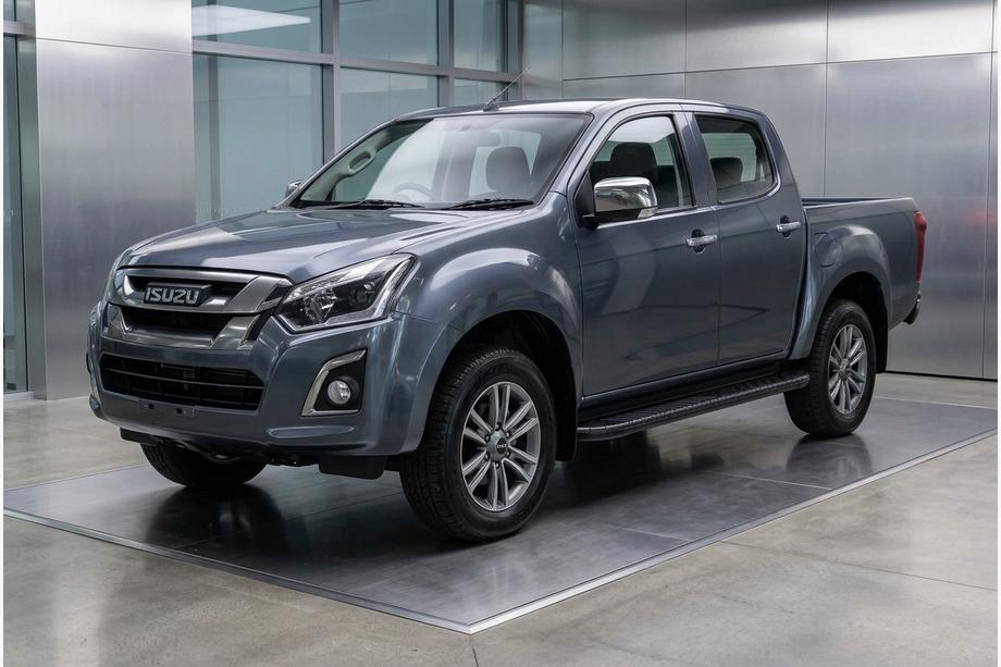 Isuzu D-Max 2019- рр. Бокові пороги Bosphorus Black (2 шт., Алюміній) Фото 1