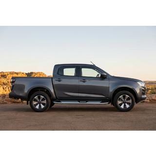 Бокові пороги Mevsim Grey (2 шт., Алюміній) Isuzu D-Max 2019- рр. фото 1
