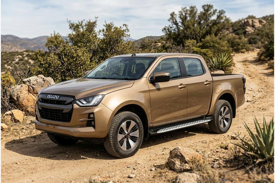 Isuzu D-Max 2019- рр. Бокові пороги Shining V1 (2 шт., Алюміній) Фото 1