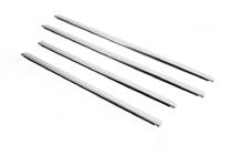 Nissan Terrano 2014- рр. Молдинг скла (4 шт, нерж) фото 2