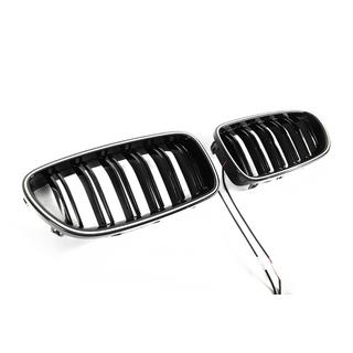 Ніздрі M-Look LED (чорний глянець) BMW 5 серія F10/F11 2010-2016 рр. фото 4