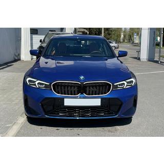 Ніздрі 1-Bar LED (2022+, чорний глянець) BMW 3 серія G20/G21 2018- рр. фото 1