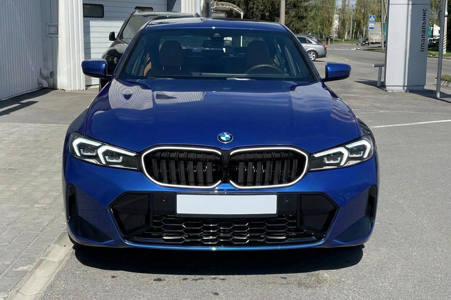 BMW 3 серія G20/G21 2018- рр. Ніздрі 1-Bar LED (2022+, чорний глянець) Фото 1