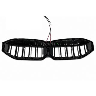 Ніздрі M-Look LED (2022+, чорний глянець) BMW 3 серія G20/G21 2018- рр. фото 3