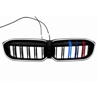 Ніздрі M-Color LED (2022+, чорний глянець) BMW 3 серія G20/G21 2018- рр. фото 2