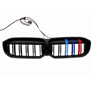 Ніздрі M-Color LED (2022+, чорний глянець) BMW 3 серія G20/G21 2018- рр. фото 3