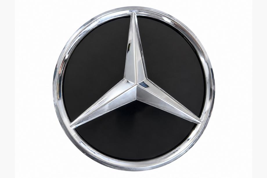 Mercedes GL/GLS class X166 2012-2019 рр. Передня емблема з глянцевим корпусом (18,4см) Фото 1