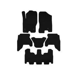 Килимки текстильні Deluxe V1 (3 ряди, Чорний) фото 1