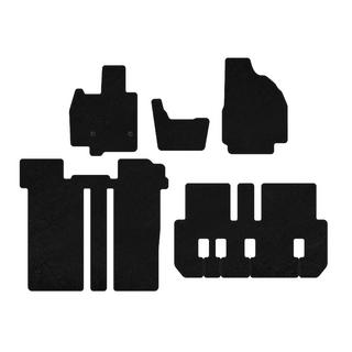Килимки текстильні Deluxe (3 ряди, 6-ти місний, чорний) фото 1