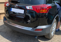 Toyota Rav 4 2013-2018 рр. Кромка багажника OmsaLine (нерж.) (2013-2016) фото 1