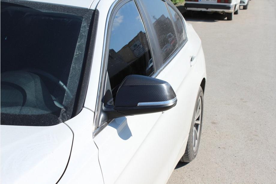 BMW 4 серія F32/F33/F36 2012-2020 рр. Накладки на дзеркала (2 шт, натуральний карбон) Фото 2
