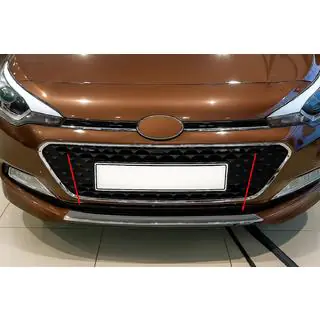 Накладка на решітку бампера 2014-2018 (нерж) Hyundai I-20 2014-2020 рр. фото 1