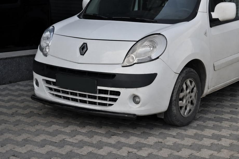 Renault Kangoo 2008-2020 рр. Передній захист ST008 Black (нерж.) Фото 1