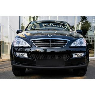 Передній вус ST008 Black (нерж) SsangYong Kyron 2005-2014 рр. фото 1