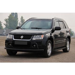 Передній вус ST008 Black (нерж) Suzuki Grand Vitara 2005-2017 рр. фото 4