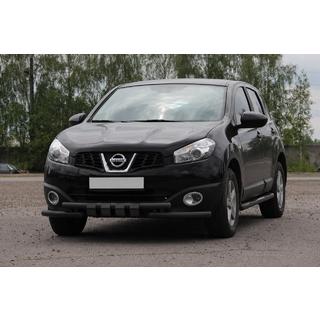 Передній вус ST009-15 Black (нерж.) Nissan Qashqai 2010-2014 рр. фото 1