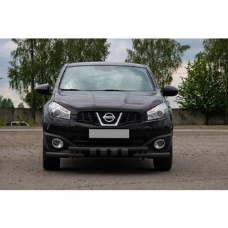 Передній вус ST009-15 Black (нерж.) Nissan Qashqai 2010-2014 рр. фото 2