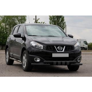 Передній вус ST009-15 Black (нерж.) Nissan Qashqai 2010-2014 рр. фото 3
