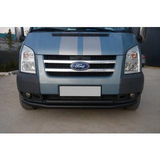 Передній вус ST014 Black (2006-2014, нерж.) Ford Transit 2000-2014 рр. фото 2