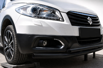 Suzuki SX4 S-Cross 2013-2016 рр. Передній вус ST014 Black (нерж) фото 1