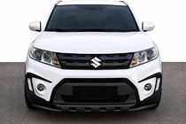 Suzuki Vitara 2015- рр. Передній вус ST015 Black (нерж) фото 1