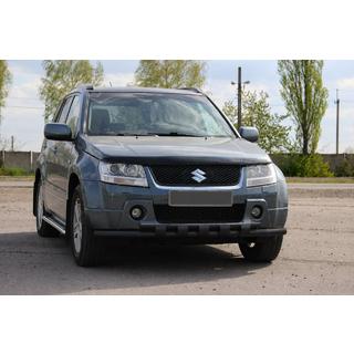 Передній вус ST015 Black (нерж) Suzuki Grand Vitara 2005-2017 рр. фото 2