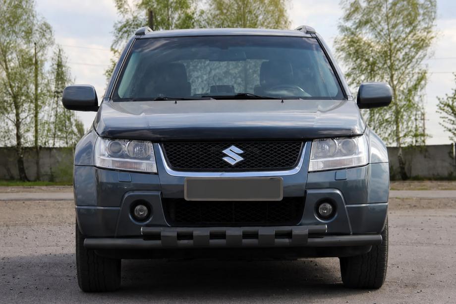 Suzuki Grand Vitara 2005-2017 рр. Передній вус ST015 Black (нерж) Фото 1