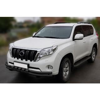 Передній захист F3-31 Black (нерж) Toyota Land Cruiser Prado 150 2009-2023 рр. фото 1