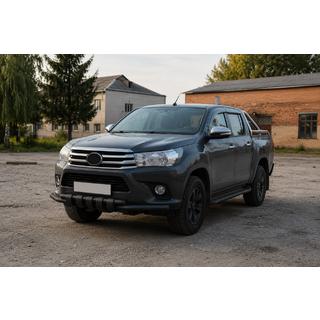 Передній захист F3-34 Black (нерж.) фото 3