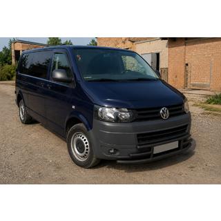 Передній захист F3-42 Black (нерж) Volkswagen T5 2010-2015 рр. фото 3