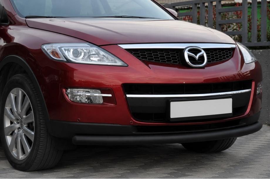 Mazda CX-7 2006-2012 рр. Передній захист ST008 Black (нерж.) Фото 1
